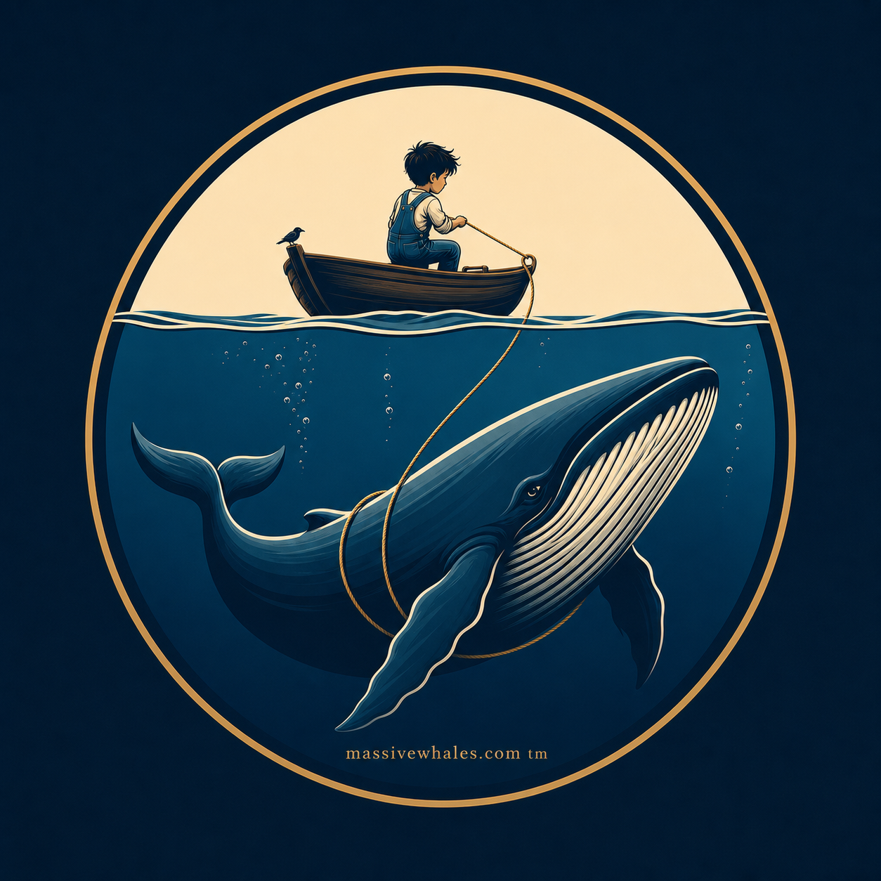 Massive Whales logo.